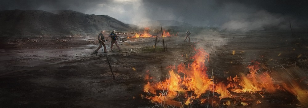 burning bodies in the scorched Earth Zone